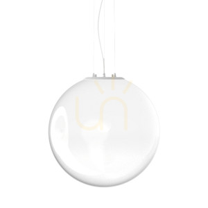 Pendelleuchte Ideallux Mapa Clear 346625 1-flammig opalweiß Ø50 cm E27