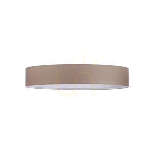 Lampenschirm Ideallux SET UP Ultra Slim Tortora Stoff Ø70 cm H9 cm 346168