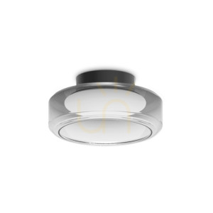 Plafond Ideallux Topico D35 schwarz LED 19W Glas Metall 333014