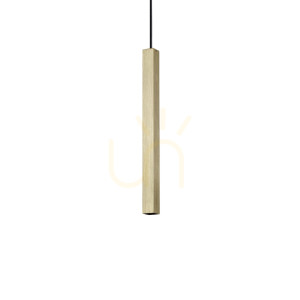 Pendelleuchte Ideallux Look Ultrathin Messing LED 3000K 11,5W 339740