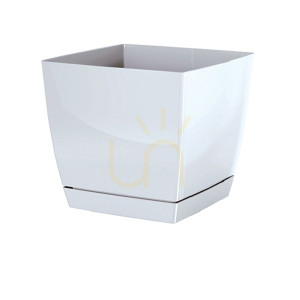 COUBI frostsicherer Blumentopf - weiß 6 L