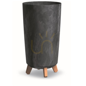 GRACIA TUBUS SLIM BETON EFFECT frostsicherer Blumentopf - marengo
