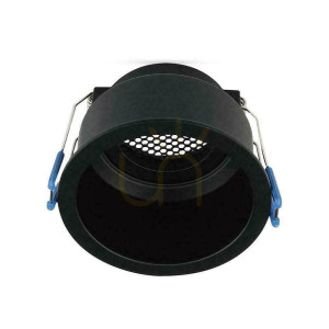 V-TAC GU10 Hoyne Kamm Aluminium Rundmasche Schwarz VT-9001RD
