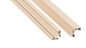 LUMINES LED-Profil Typ ajar Light Elfenbein lackiert 2 m