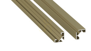 LUMINES LED Profil Typ ajar Reed Grün lackiert 2 m