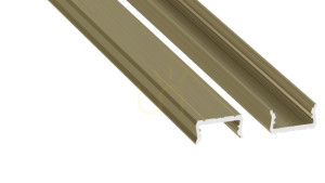 LUMINES LED Profil Atom Typ Reed Grün lackiert 2 m