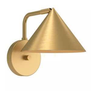 Remyck Wandleuchte - 1 Lichtquelle - Gebürstetes Gold Elstead