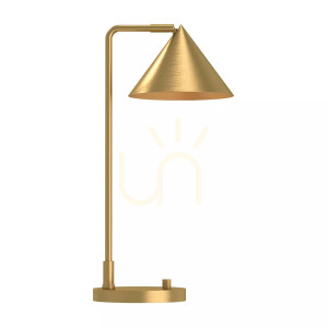 Remyck Tischleuchte - 1 Lichtquelle - Gebürstetes Gold Elstead