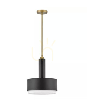 Cedric Medium Pendelleuchte - 2 Lichtquellen - Schwarz Elstead