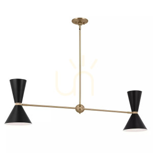 Phix Insel-Lampe - 4 Lichtquellen - Champagner Bronze Elstead