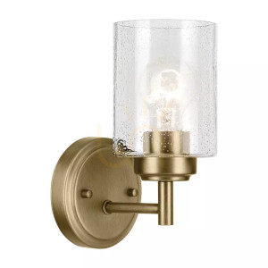 Winslow Wandleuchte - 1 Lichtquelle - Naturmessing Elstead