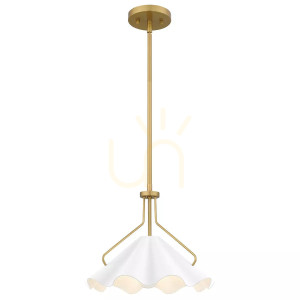 Mejia Pendelleuchte - 1 Lichtquelle - Aged brass Elstead