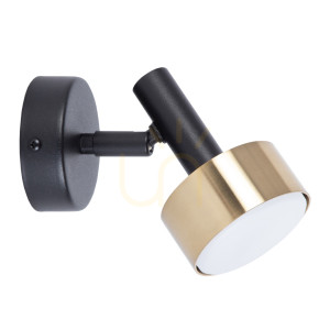 Wandleuchte Sigma STAMP schwarz/gold GX53 12W 41248