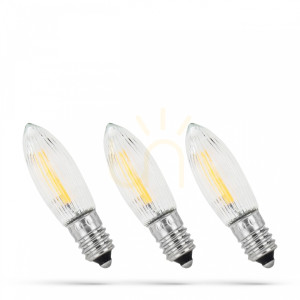 LED-Weihnachtsbaumbirne E 10 10 55 V/0,2 Ww Spektrum 3 Pack