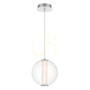 ATOMO Pendelleuchte - 1 Lichtquelle - Chrom poliert QUINTIESSE