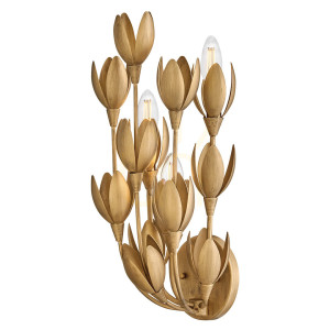 FLORA Wandleuchte - 3 Lichtquellen - Oxidiertes Gold QUINTIESSE