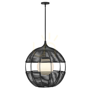 MADDOX Medium Pendelleuchte - 1 Lichtquelle - Schwarz QUINTIESSE