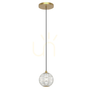 MARNI kleine LED-Pendelleuchte - Messing natur QUINTIESSE