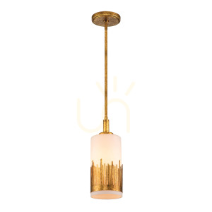SAWGRASS Pendelleuchte - 1 Leuchtmittel - Petal gold QUINTIESSE