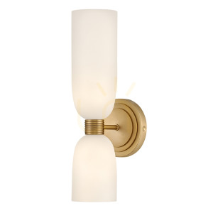 TALLULAH Wandleuchte - 2 Lichtquellen - Messing lackiert QUINTIESSE