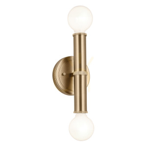 TORCHE Wandleuchte - 2 Lichtquellen - Champagnerbraun QUINTIESSE