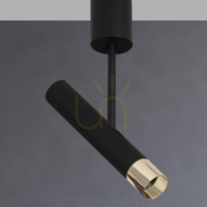 Plafon LED Zambelis 4W 3000K Schwarz Gold Metall