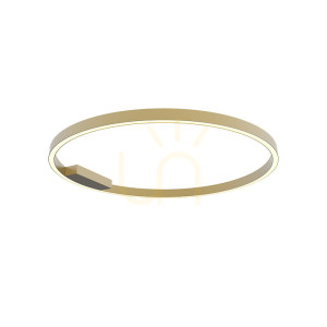 Plafond LED Zambelis 50W 3000K gold matt Ø80 cm Aluminium Acryl dimmbar