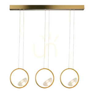 Line LED-Leuchte 21W 3000k Aluminium-Glas Gold ZAMBELIS