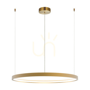 Pendelleuchte LED dimmbar 45W 3000K Gold matt Zambelis 90 cm