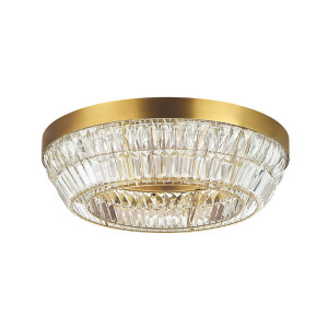 Zambelis LED-Deckenleuchte Antik Messing Kristall 60 cm 38W 3000K dimmbar