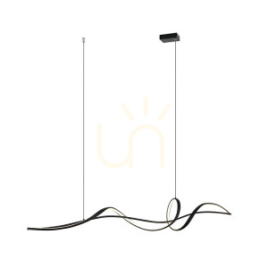 Pendelleuchte Zambelis LED dimmbar 27W 3000K schwarz matt Aluminium 140 cm