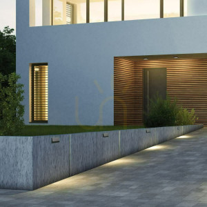 Außenwand-Stufenleuchte LED 1.5w Graphit ZAMBELIS