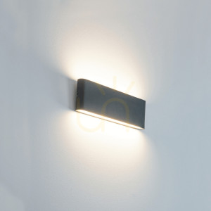 Außenwandleuchte LED 20W Graphit Zambelis IP65 3000K Aluminium
