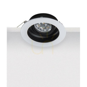 Downlight Spot 1xgu10 Weiß - Schwarz ZAMBELIS