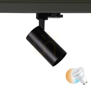 Stromschienenleuchte Spot 1xgu10 Schwarz ZAMBELIS