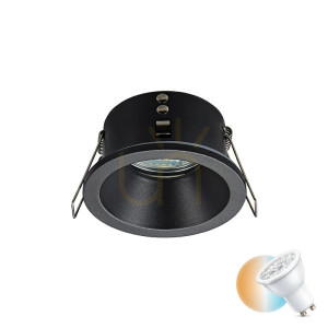 Downlight Spot 1xgu10 Schwarz ZAMBELIS