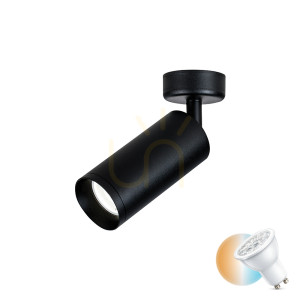 Decke Bewegliche Spot 1xgu10 Schwarz ZAMBELIS