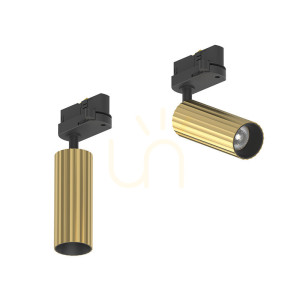 Stromschienenleuchte Spot LED 7W Gebürstetes Messing ZAMBELIS