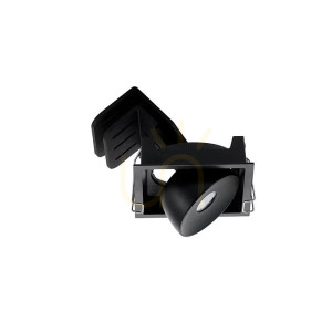 LED-Einbauleuchte 9W 2700k Schwarz ZAMBELIS