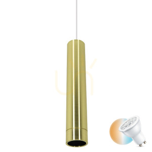 Pendelleuchte Gu10 MAX 15W Brussed Gold ZAMBELIS