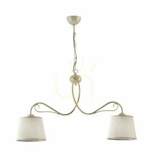 KAMELIA Kronleuchter Beige 2xE27/15W