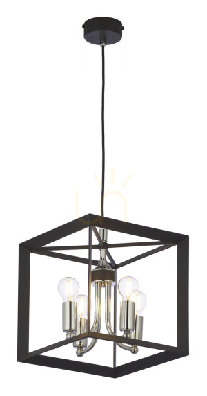 MAY Pendelleuchte Schwarz 4xE14/11W