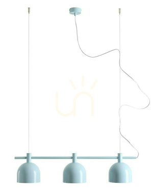 Pendelleuchte Aldex Beryl 3 Blau Metall E27 976E_29