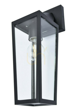 Außenwandleuchte Lutec PINE schwarz Aluminium/Glas 40W 5296602012