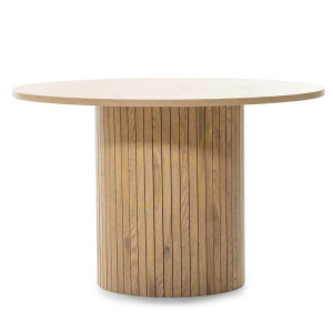 Esstisch 120 cm UNANIME Eiche mit Lamellen
