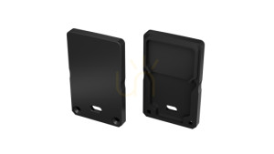 ALU plug LUMINES DILEDA+Tall schwarz lackiert mit Loch