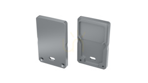 ALU LUMINES DILEDA+Hoher silber eloxierter Stecker mit Loch