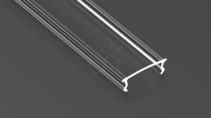 Lampenschirm für LUMINES LEAN PC-Profil transparent 3 m