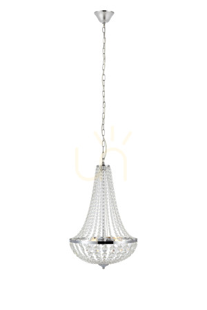 Kronleuchter Markslojd GRANSO 107551 Chrom Kristall IP44 3-flammig 40 cm