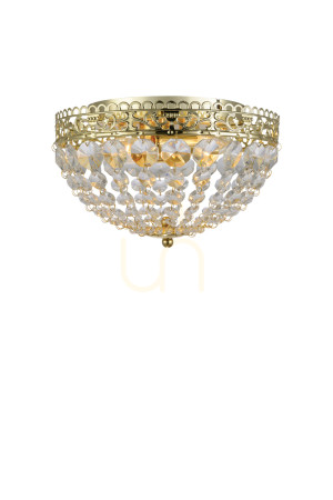 Plafond Markslojd SAXHOLM 2-flammig Gold Kristall 27 cm 106063